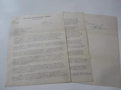 1931 - NORTHERN PACIFIC RAILWAY Operating Dept. Document - Declining Revenues - Image 1 of 3