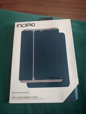 New Incipio Faraday 2017 IPad 12.9” Foilio Case W/ Magnetic Closure Blue - Image 1 of 2