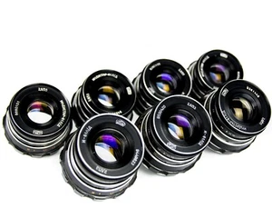 INDUSTAR 61 l/d Soviet lens rangefinder 2.8/55 mm Copy Leica mount M39 - 7 pcs - Picture 1 of 7