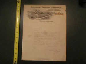 Automatic Electric Washer Co Newton Iowa 1921 Letterhead 164 - Picture 1 of 1