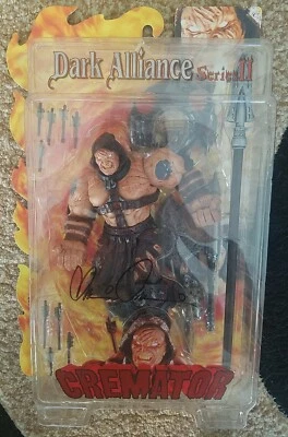FIGURA FIRMADA POR BRIAN PULIDO CREMATOR DARK ALLIANCE SERIE II 8" CHAOS COMICS! a65 Foto 1 de 3