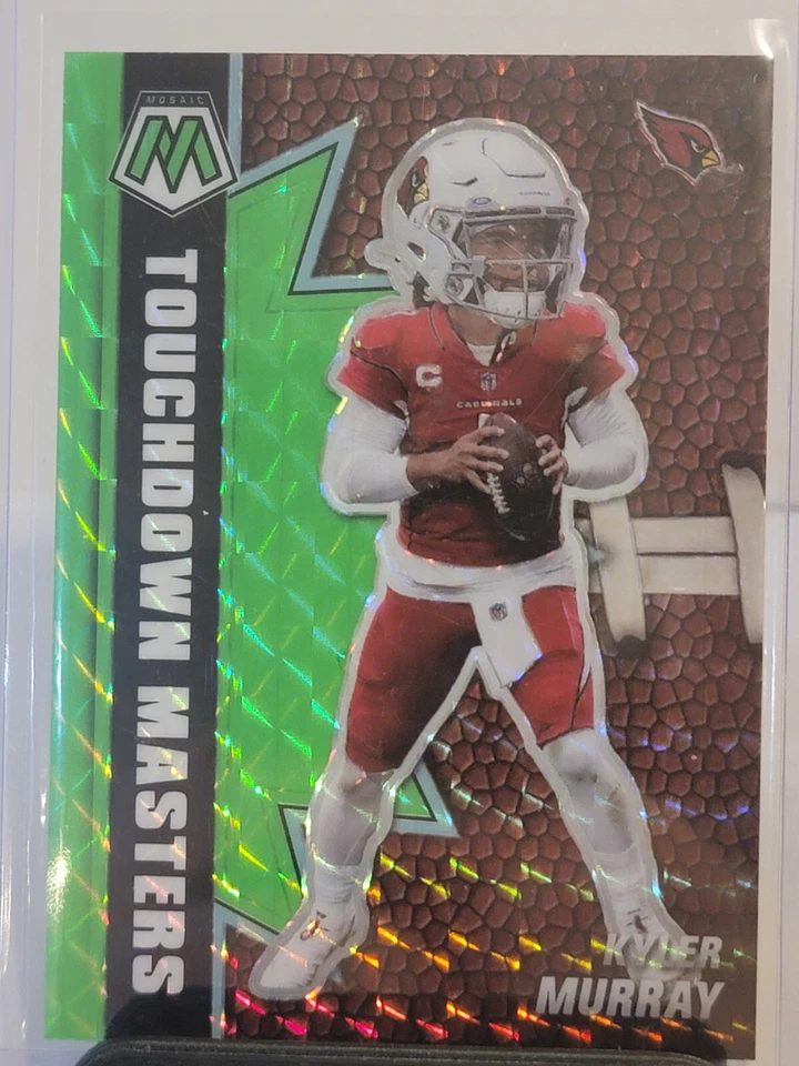 2021 Mosaic Kyler Murray SSP #d 1/20 (1/1 Jersey #) Green Fluorescent Touchdown - Image 1 of 2