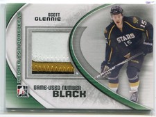 2011-12 ITG Heroes & Prospects Game Used Numbers Black Scott Glennie Patch /6