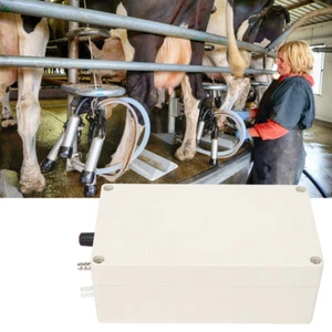 Elektrisch Manuell Melkmaschine Vakuumpumpe Für Kühe Ziegen Milker Melkeimer 24W - Bild 1 von 12