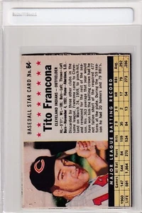1963 Post Tito Francona Cleveland Indians #64 (REVIEW SCANS) (VG/EX) FF17 - Picture 1 of 2