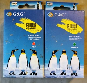 5 G&G NP-C 0006 0008 G R Ink Cartridges, NIB, for use in Canon i990, i9900, etc - Picture 1 of 4