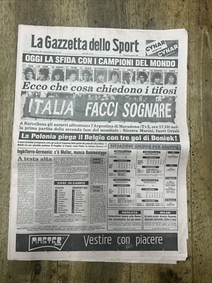 Gazzetta Dello Sport Campioni Del Mondo 1982 COMPLETO ORIGINALE 29 Giugno 1982 - Immagine 1 di 2
