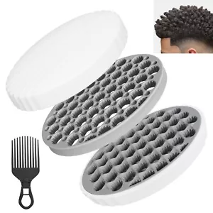 -Silicone Curling BrushMagic Wave Hair Afro CombTwo Sides Interchange Hair Tw... - Picture 1 of 9