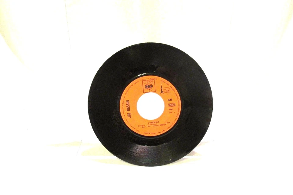 Joe Dassin L"Amerique CVS 45 RPM 5006 France Chanson 1970 - Image 1 of 2