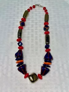 Kazuri Kenya Hand Crafted Fair Trade Beaded Necklace - Picture 1 of 3