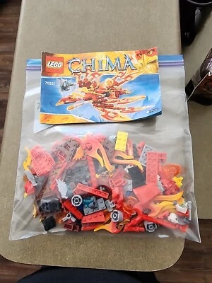 LEGO 70221 Flinx's Ultimate Phoenix Legends of Chima Complete 3 pcs chewed nobox - Image 1 of 4
