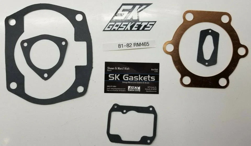 81 82 1981 1982 Suzuki RM465 RM 465 Kit Junta Extremo Superior Foto 1 de 1