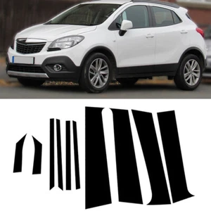 10pcs For Vauxhall Mokka 2013-2019 Gloss Black Window Pillar Posts Trim Cover - Picture 1 of 19