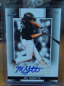 perfect game national showcase mac guscette authentic Signature BA-MG1 32/50