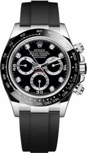 Rolex Cosmograph Daytona Oysterflex White Gold Ceramic Black Diamond, 116519LN - Picture 1 of 7