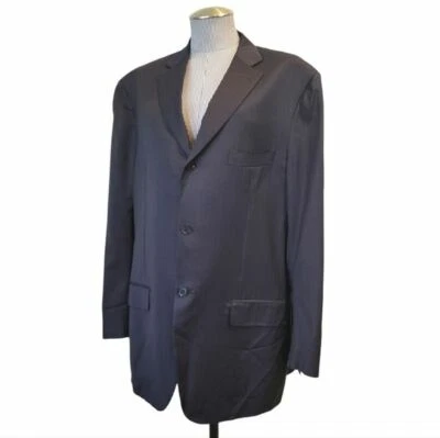 Isaia Napoli | 110 Spider 100% Lana Azul Marino Hombre Blazer Traje Chaqueta Talla 42 Foto 1 de 4