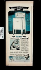 1948 Barlow & Seelig Speed Queen Washer Home Vintage Print Ad 26058