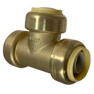 10 Pcs XFITTING 1" Push Fit Tee Fitting, 1" Push to Connect, Lead Free Brass - Picture 1 of 7