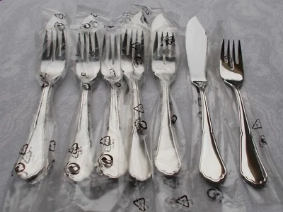 *RAR* 12-tlg. Fischbesteck BSF Engl. Chippendale Edelstahl 18/10 Fabrikneu OVP - Bild 1 von 2
