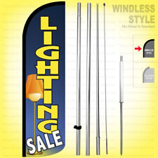 Lighting Sale - Windless Swooper Flag Kit 15' Feather Banner Sign bq-h