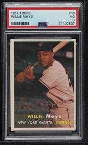 1957 Topps Willie Mays #10 PSA 3 HOF