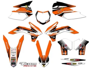 2013-2014 KTM SXF 125 150 250 350 450 CONJUNTO DE GRÁFICOS DECORACIÓN CALCOMANÍAS PEGATINAS DECORATIVAS - Imagen 1 de 4