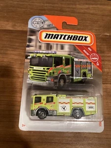 Matchbox MBX Rescue Scania P 360 jaune - Photo 1/1