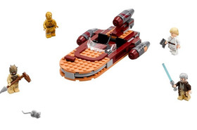 Lego 75173 Star Wars Luke's Landspeeder  100% Compl w/ All  Minifigures & Manual