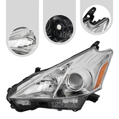 Driver Side For 2012-2014 Toyota Prius V Halogen Headlight W/ Turn Signal Light Foto 1 de 4