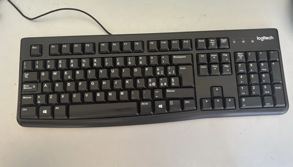 Tastiera Logitech da ufficio USB- Nera - Immagine 1 di 1