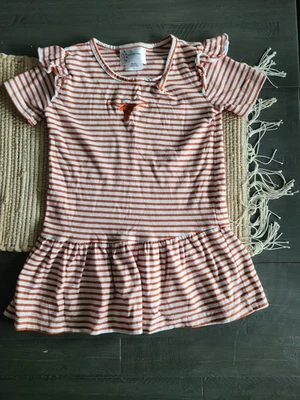 NCAA Texas Longhorns Striped Toddler Dress Sz 3T - Image 1 of 3