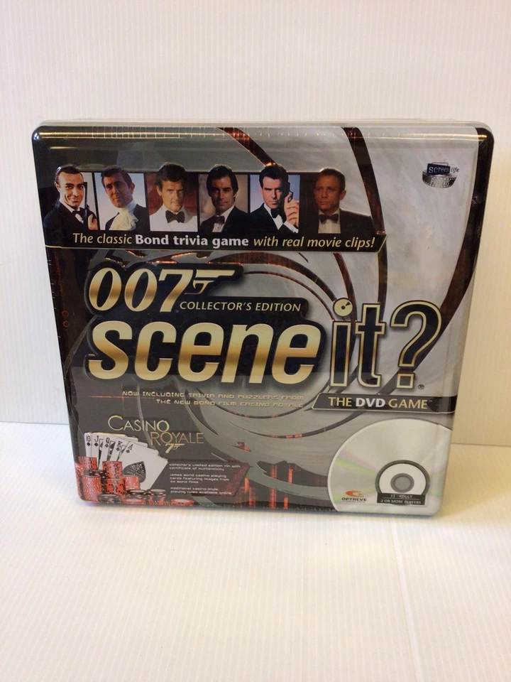 NEW Scene It? James Bond 007 Edition DVD Board Game, Screen Life, Factory Sealed - Image 1 of 4