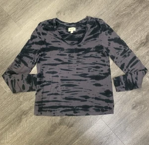 Pact Shirt Far Out Granite Stripe Tie Dye Organic Cotton Gray Soft L/S Medium - Picture 1 of 9