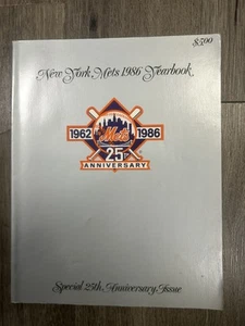 NEW YORK METS 1986 YEARBOOK  SPECIAL 25 TH ANNIVERSARY 1962-1986 EXCELLENT - Picture 1 of 1
