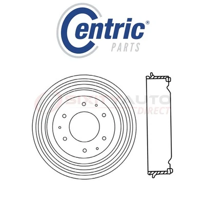 Centric Brake Drum for 1985-1993 GMC P3500 3.9L 4.3L 4.8L 5.7L 6.2L 7.4L L4 lm Foto 1 de 4