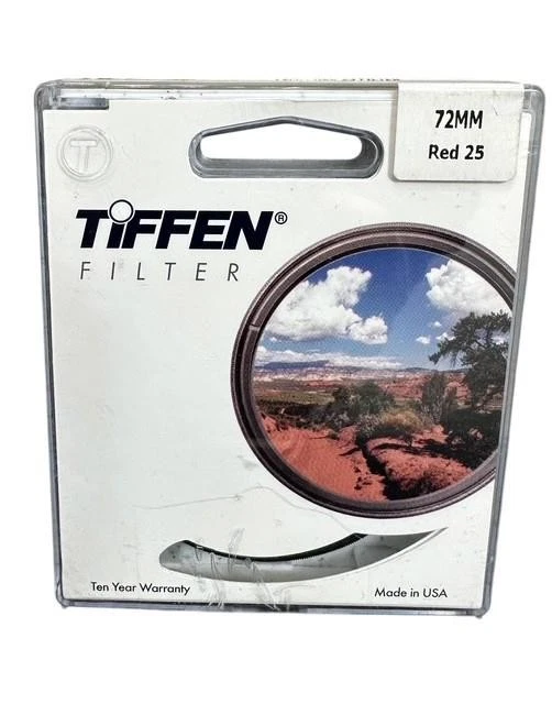 Tiffen 72mm Red 25 Circular Filter 72R25 - Image 1 of 4