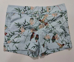 7th Avenue Design Studio NY & Co Women Pink w/Flower Shorts Size 6 - Picture 1 of 4