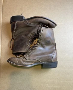 Women's Laredo Sara Rose Kiltie Roper Western Leather Riding Boot Sz 7.5 - Picture 1 of 6