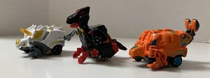 Switch And Go Turbo Dinos Lot of 3 Mini Transforming Dinos Tested/Working - Picture 1 of 17