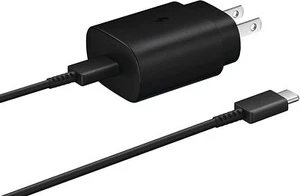 SAMSUNG 25W USB-C Super Fast Charging Wall Charger - Black (US Version) - Picture 1 of 3