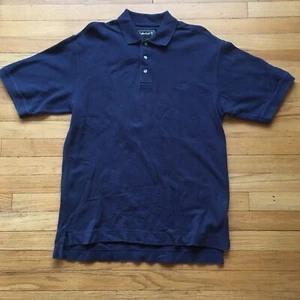 Mens' "Timberland" Blue Short-Sleeve 3-Button 100%-Cotton Polo Shirt - Picture 1 of 10