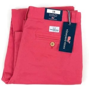 Pantalones Vineyard Vines Club Jóvenes Niños Talla 18 Chinos Caquis Rosa Rojo Talla 29x28 NUEVOS - Imagen 1 de 9