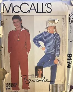Vtg McCall's Brooke Learn to Sew pattern 9174 Girls Top & Pants sz L 12-14 uncut - Picture 1 of 2