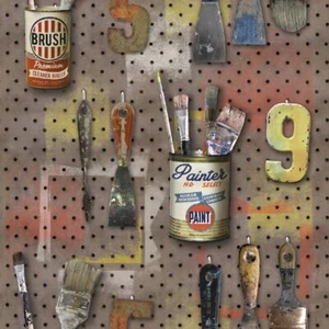 Carta da parati Ugépa L112-08 multicolore officina colore pennello vintage carta da parati tessuto non tessuto 3D - Foto 1 di 1