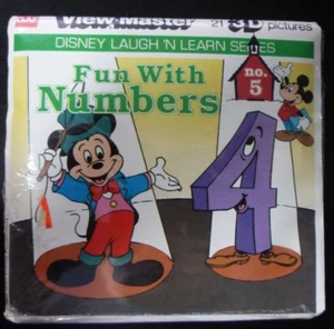 Sealed Gaf K10 Fun With Numbers Disney's No 5 view-master Reels Packet Learning - Picture 1 of 2
