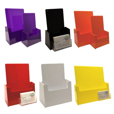 Leaflet Holder Menu Holder Counter Dispenser Business Card Colour DL A5 A6 A4 - Image 1 of 4