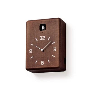 Lemnos CUCU Cuckoo Clock Wood Brown LC10-16DBW with Light Sensor - Picture 1 of 2