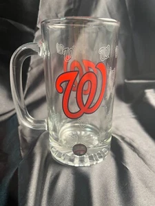Washington Nationals MLB Stein Glass Beer Mug - Picture 1 of 11