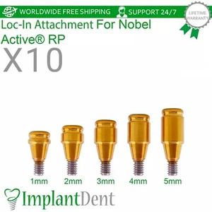 10 prótesis dentales de titanio RP accesorio de localizador recto hexagonal cónico de 2,65 mm - Imagen 1 de 3