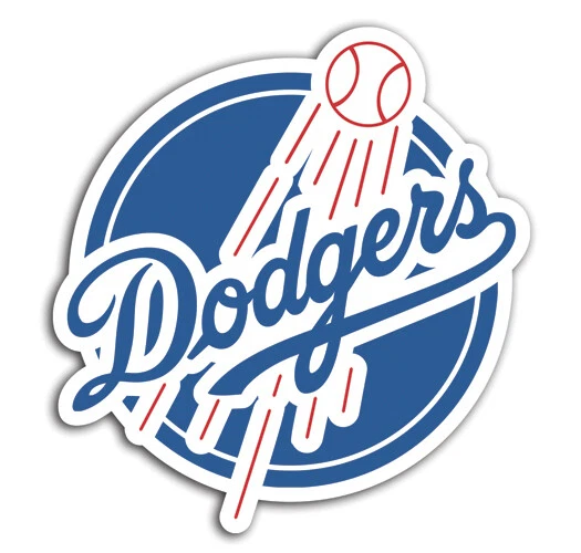 Los Angeles Dodgers Sticker Baseball Decals MLB LA